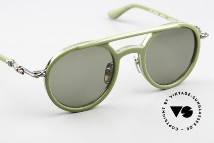 Chrome Hearts Loveboat Aviator Sunglasses Matcha, unisex aviator sunglasses, size 48-23, 148, Made for Men and Women