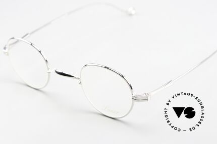 Lunor II 15 Old Panto Frame Platinum, traditional German brand; quality handmade in Germany, Made for Men and Women
