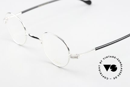 Lunor II A 15 Platinum Frame With Acetate, "A" = acetate version (acetate covered temples in black), Made for Men and Women