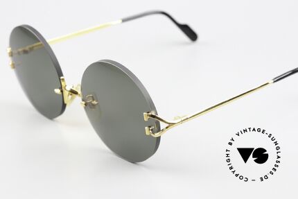 Cartier Madison 55 Customized Big Size 55mm, bridge 18mm & total width 138mm = size M - L, Made for Men and Women