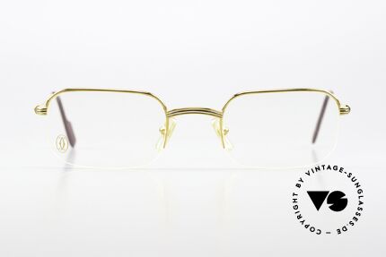 Cartier Broadway - M 90's Original Eyeglass-Frame, men's model of the Cartier 'Semi Rimless' Collection, Made for Men