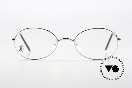 Cartier Saturne - S Oval Luxury Frame Unisex, model from the 'Thin Rim' series by Cartier (lightweight), Made for Men and Women