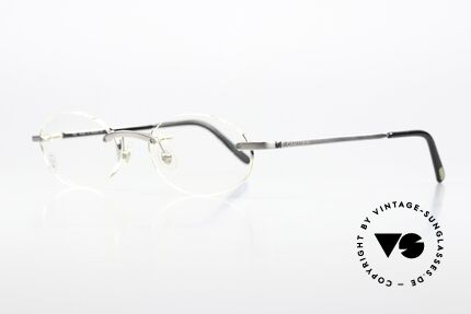 Cartier T-Eye Oval Titanium Frame Rimless, Cartier catalog reference number is T8100448, Made for Men and Women