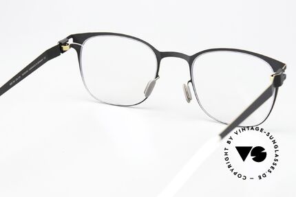Mykita Agnes Coloring Black Gold Edges, the DEMO lenses should be replaced with prescriptions, Made for Women