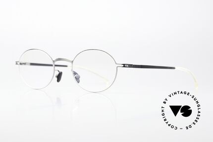Mykita Aki Oval Frame Shiny Silver, color 051 "Shiny Silver" (glasses for ladies & gents), Made for Men and Women