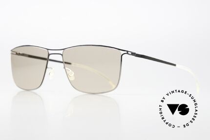 Mykita Berge Soft Brown Sun Lenses, color code 051: shiny silver with soft brown sun lenses, Made for Men and Women
