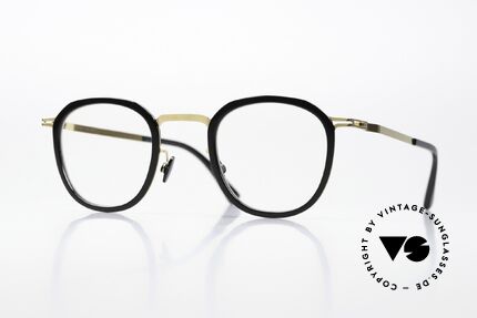 Mykita Birk Square Panto Black Gold Details