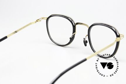 Mykita Birk Square Panto Black Gold, frame can be glazed with prescriptions or sun lenses, Made for Men and Women