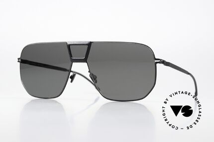 Mykita Mylon Cayenne Black Pitch Black Dark Grey Details