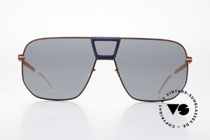 Mykita Mylon Cayenne Coral Red Navy Blue Dark, color code 446 = Coral Red Navy Blue Dark, Made for Men and Women