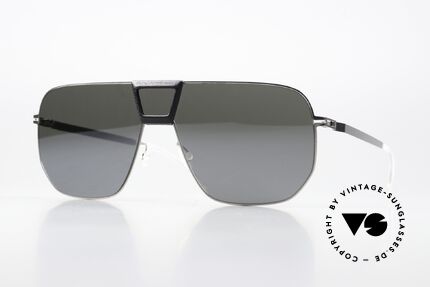 Mykita Mylon Cayenne Black Shiny Silver Flash Details