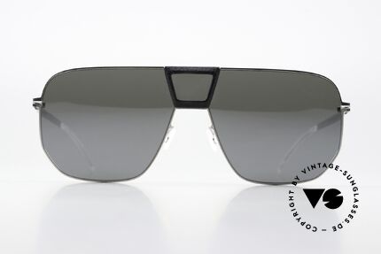 Mykita Mylon Cayenne Black Shiny Silver Flash, color 351 = 'Pitch Black Shiny Silver Flash', Made for Men and Women