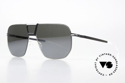 Mykita Mylon Cayenne Black Shiny Silver Flash, SILVER MIRRORED shades for connoisseurs, Made for Men and Women