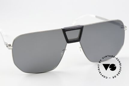 Mykita Mylon Cayenne Black Shiny Silver Flash, unworn model with original case by MYKITA, Made for Men and Women