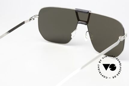 Mykita Mylon Cayenne Black Shiny Silver Flash, light and comfortable sunglasses from 2015, Made for Men and Women