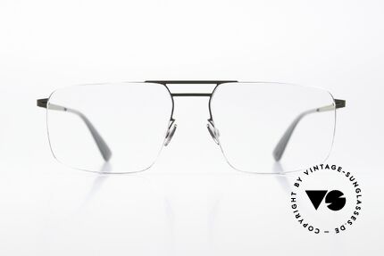 Mykita Hiro Shiny Graphite / Camou Green, square frame from the LESSRIM collection (2015-2019), Made for Men