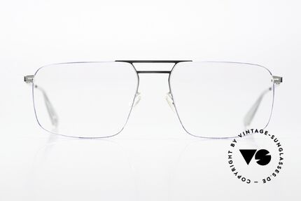 Mykita Hiro Silver / Super Blue Coloring, square frame from the LESSRIM collection (2015-2019), Made for Men