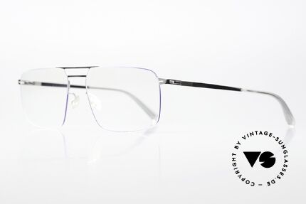 Mykita Hiro Silver / Super Blue Coloring, color code 341: Silver / Super Blue; mens's eyeglasses, Made for Men