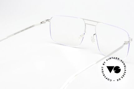 Mykita Hiro Silver / Super Blue Coloring, innovative flexible frame construction: one size fits all, Made for Men