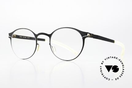 Mykita Isaac Panto Black Gold Edges, c. 279: "Black / Gold Edges" = women's & men's glasses, Made for Men and Women