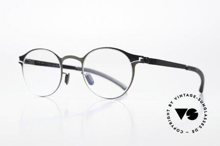 Mykita Isaac Panto Specs Shiny Graphite, col. 232: "Shiny Graphite" = women's & men's glasses, Made for Men and Women