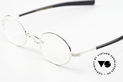 Lunor Swing A 33 Oval Asian Version Smaller Bridge, swing bridge = homage to the antique glasses from 1900, Made for Men and Women