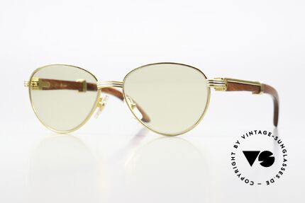 Cartier Auteuil Automatic Mineral Lenses, precious old CARTIER vintage sunglasses from 1995, Made for Men and Women