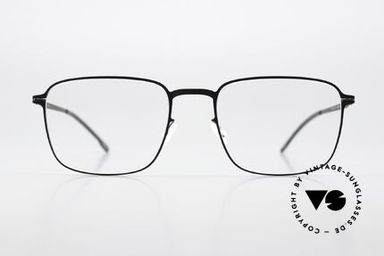 Mykita Iver Square Frame Classic Black, square frame from the LITE collection (women & men), Made for Men and Women