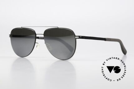Mykita Mylon Leaf Light Mirrored Sun Lenses, color code 308: Storm Grey / Shiny Graphite, Made for Men and Women Mykita Mylon Leaf Light Mirrored Sun Lenses, color code 308: Storm Grey / Shiny Graphite, Made for Men and Women