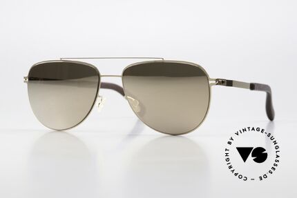Mykita Mylon Leaf Gold Mirrored Sun Lenses Details