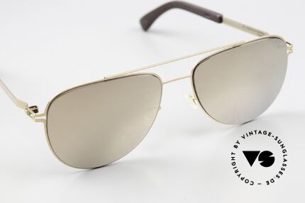 Mykita Mylon Leaf Gold Mirrored Sun Lenses, unworn model from 2016, with MYKITA case, Made for Men and Women Mykita Mylon Leaf Gold Mirrored Sun Lenses, unworn model from 2016, with MYKITA case, Made for Men and Women