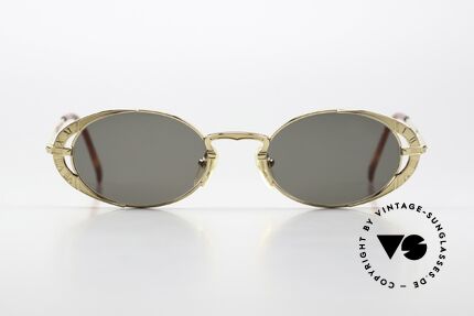 Jean Paul Gaultier 58-4172 Oval Designer Shades 1996, designer piece with Roman numeral dial as decoration, Made for Men and Women
