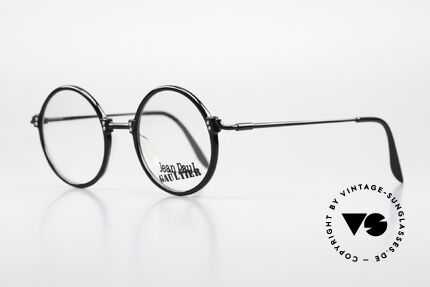 Jean Paul Gaultier 55-7261 Vintage Glasses Round 1991, all frame parts are well riveted (high-end quality), Made for Men and Women