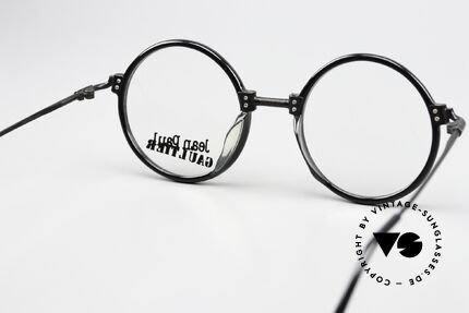 Jean Paul Gaultier 55-7261 Vintage Glasses Round 1991, NO retro specs; an authentic old original from 1991, Made for Men and Women
