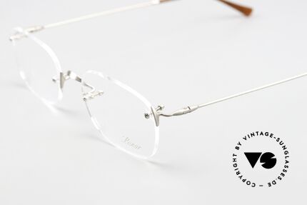 Lunor Classic Anatomic Vintage Eyewear Rimless, lens shape & size can be adjusted by your optician, Made for Men and Women
