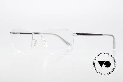 Mykita Nobu Eyeglasses Square Classic, col. code 051 = shiny silver (for ladies & gentlemen), Made for Men and Women