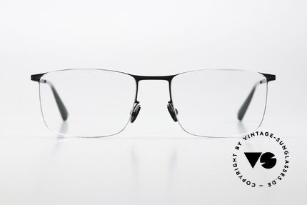 Mykita Takeo Angular Metal Frame Black, square frame of the LESSRIM collection from 2018/19, Made for Men and Women