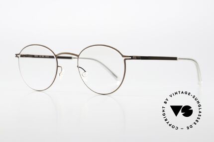 Mykita Tona Panto Glasses Small Round, color 252 "Shiny Copper" (glasses for ladies & gents), Made for Men and Women