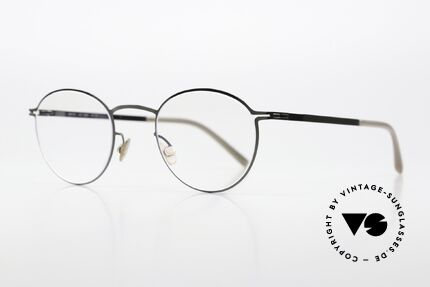 Mykita Tona Panto Glasses Round Small, col. 232 "Shiny Graphite" (glasses for ladies & gents), Made for Men and Women