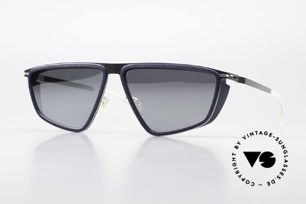 Mykita Mylon Tribe Silver Mirrored Navy Blue, XL Mykita Mylon Hybrid sunglasses; TRIBE, Made for Men and Women