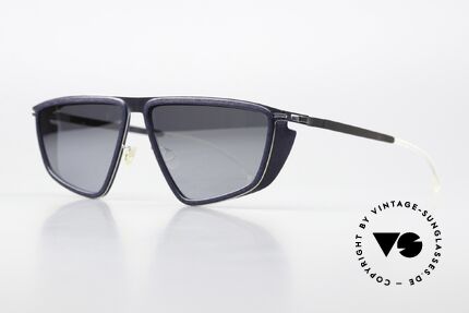 Mykita Mylon Tribe Silver Mirrored Navy Blue, color 309 = 'Navy Blue / Shiny Silver Flash', Made for Men and Women