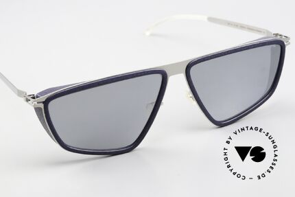 Mykita Mylon Tribe Silver Mirrored Navy Blue, unworn model from 2016, with MYKITA case, Made for Men and Women
