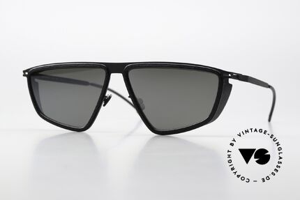 Mykita Mylon Tribe Slightly Mirrored Black, XL Mykita Mylon Hybrid sunglasses; TRIBE, Made for Men and Women