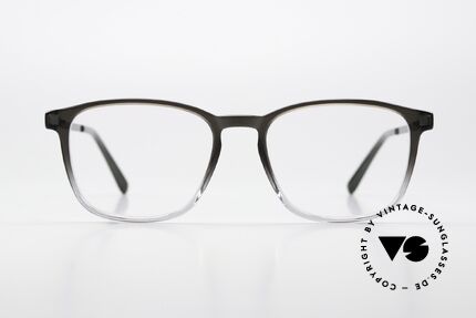 Mykita Tuktu Grey Gradient Shiny Graphite, square specs from the LITE collection (women & men), Made for Men and Women