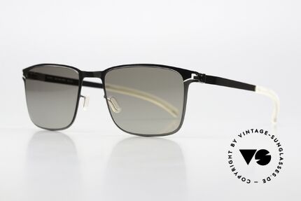 Mykita Yanir Polarized Sunglasses, col. 232 "Shiny Graphite" with POLARIZED sun lenses, Made for Men