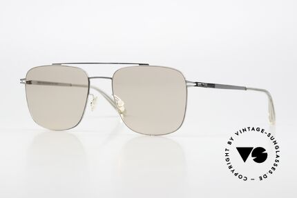 Mykita Yuuto Shiny Silver Soft Brown Solid, Mykita sunglasses, model Yuuto, size 54-19, col. 051, Made for Men
