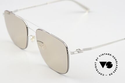 Mykita Yuuto Shiny Silver Soft Brown Solid, well-known top quality handmade in Germany, Berlin, Made for Men