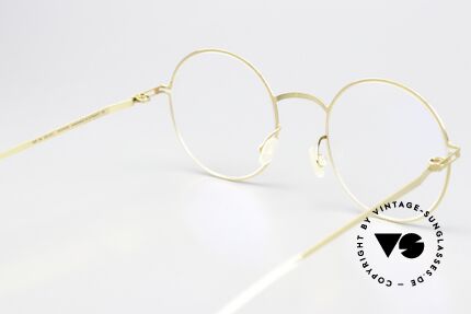 Mykita Pernilla Round Frame Glossy Gold, innovative flexible frame construction: one size fits all, Made for Women