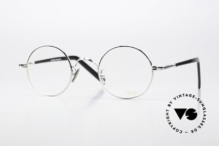 Lunor VA 110 Round Frame Platinum, old Lunor eyeglasses from the 2012's eyewear collection, Made for Men and Women