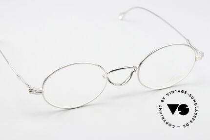 Lunor Swing 33 Oval Oval Frame Swing Bridge, unworn NOS (like all our rare vintage Lunor classics), Made for Men and Women